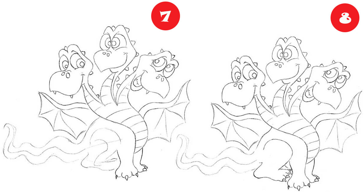 Малюємо поетапно Дракона з казки – кроки 7,8